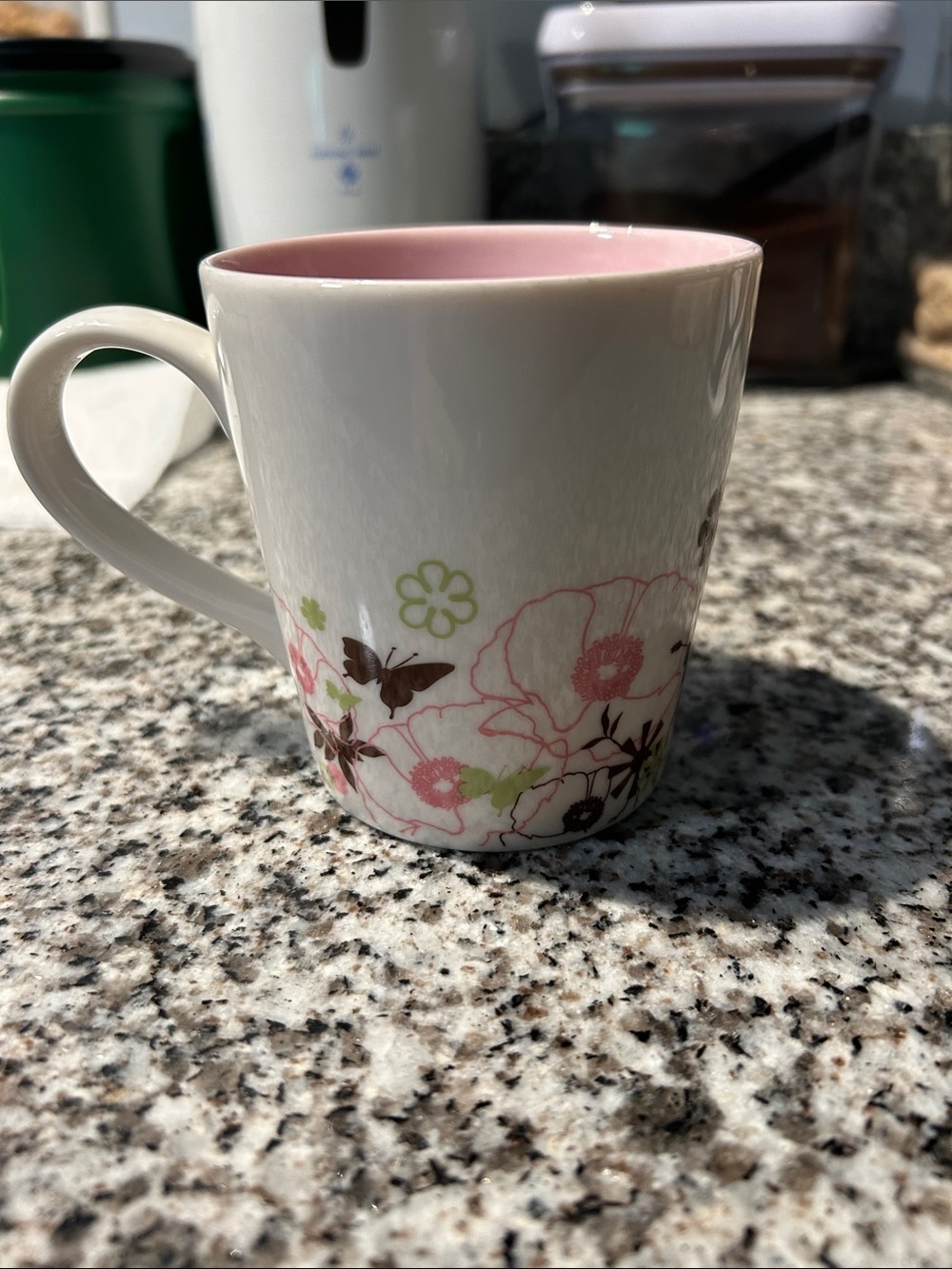Pink floral Starbucks mug (2006)